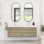 60" Modern Wall-Mounted Bathroom Vanity Set, With Double Integral Stone Resin Sinks-904334495-904334491