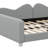 Upholstered Daybed With Cloud-Shaped Backrest-339429932-358358172