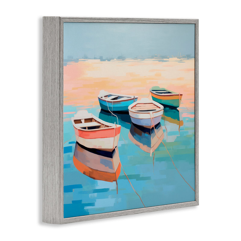 Art de giclée bateau réflexion sur le bateau par Irena Orlov, Estampe numérique Farmhouse, H 12 po x l 12 po