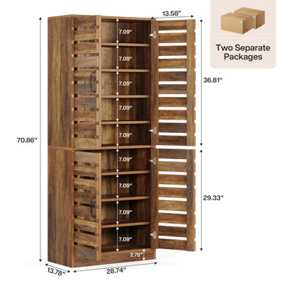 Meuble à chaussures 70,8 po de hauteur