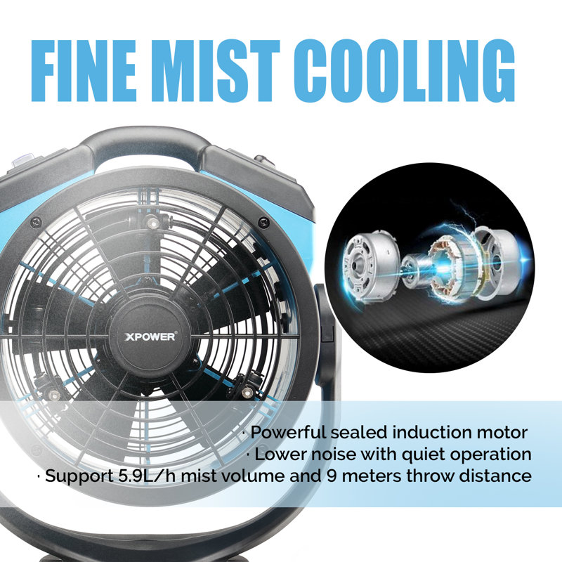 XPOWER 37.5cm Oscillating Blower Fan Fan
