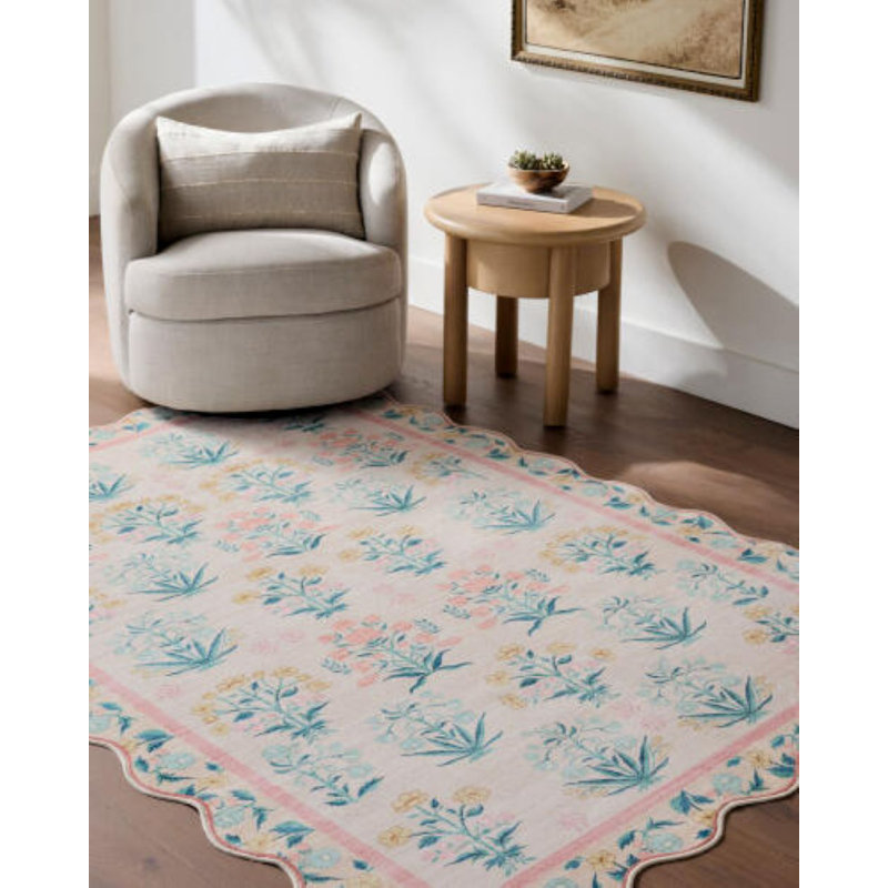 Lavable Machine Washable Indoor Area Rug, Rectangle 3'6" x 5'6"