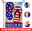 Drapeau de jardin en polyester 18 po x 12 po Gregorian