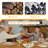 Farmhouse Dining Table Set For 4 To 6 People, Rustic Style Wood Kitchen Table Set-2091317476-2091317498
