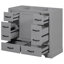 Meuble-lavabo 36 po sans lavabo, base d'armoire seulement, six tiroirs, diviseur de tiroir multifonctionnel, tablette réglable-133249035
