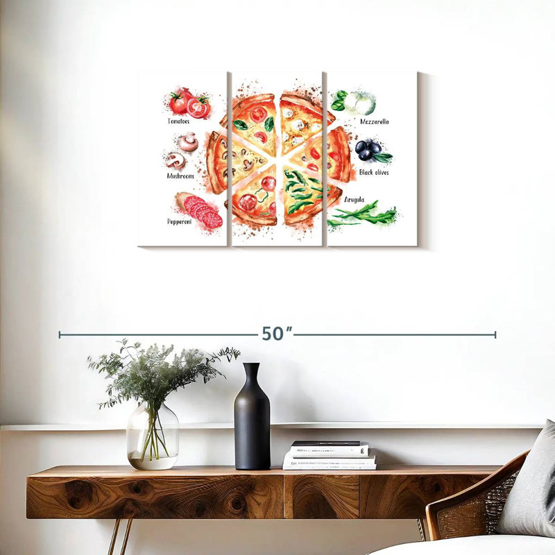 Yarlin pizza ingrédients éclaboussures, H 20 po x l 33 po