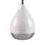 Ensemble de 2 lampes de table en forme de goutte avec abat-jour en lin et ampoules DEL