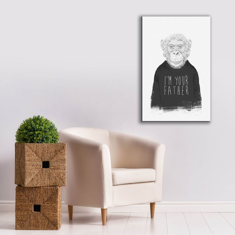 «I'm Your Father» par Balazs Solti, art mural sur toile, H 40 po x l 26 po