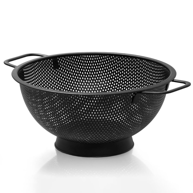 Passoire noire pour la cuisine, 5QT