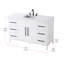 54 Inch Single Bathroom Vanity-1822361306