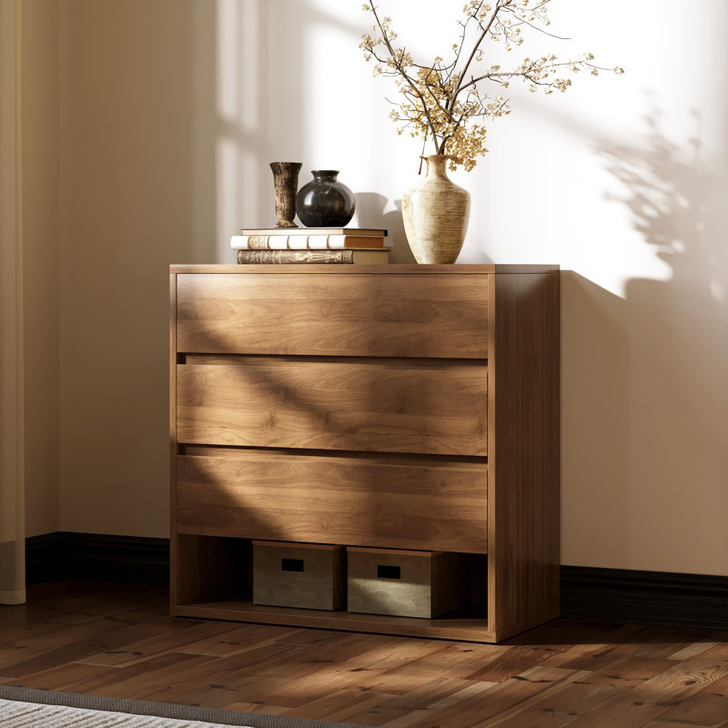 Commode 3 tiroirs 29,52 pouces avec commode à 3 tiroirs