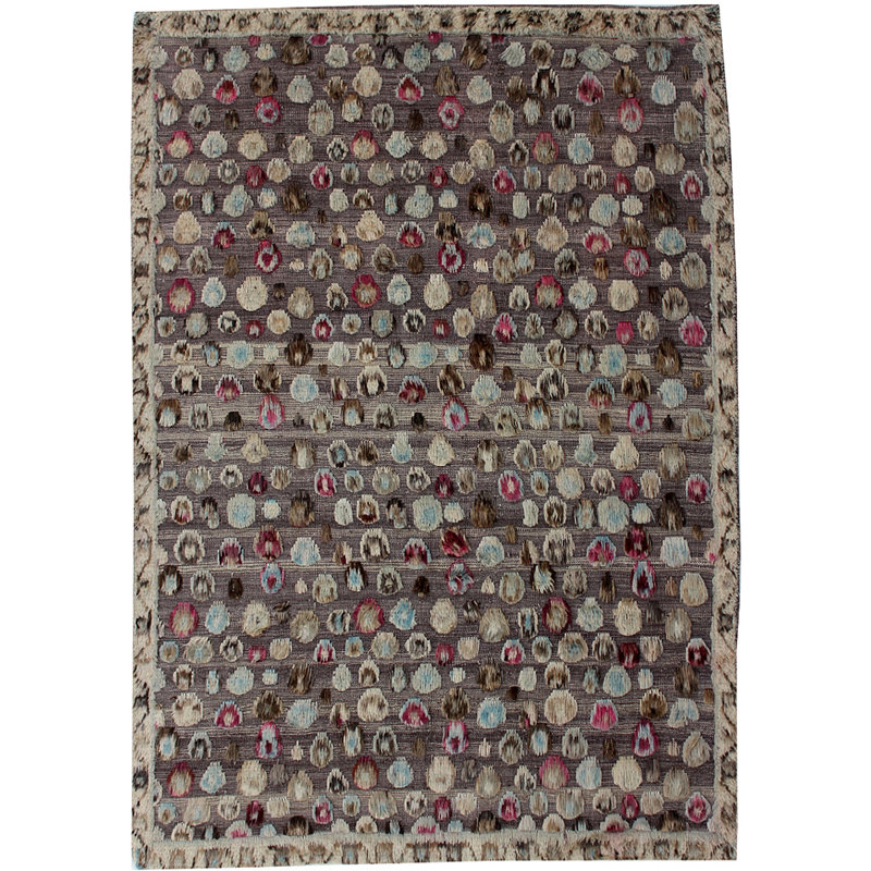 Geometric Hand Knotted 175cm X 236cm Area Rug