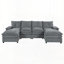 Canapé modulaire confortable en U en chenille pour espaces variés-965354728