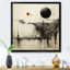 «Gray and Black Fantasy Horizon», reproduction d'art sur toile abstraite-1286662500-1286662504