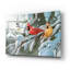 «Heavy Snowfall» par William Vanderdasson, art mural en verre acrylique, 24 po x 16 po