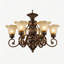 Plafonnier semi-encastré Retro Bronze Chandelier