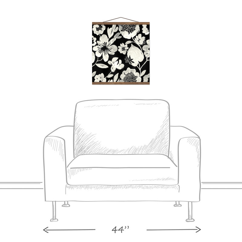 Fleurs crème - Peinture sur toile sans cadre