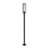 Aura 1 Light Outdoor Post Mounted Fixture in Black