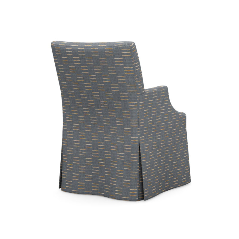 Lia Upholstered Arm Chair, Caterpillar Slate