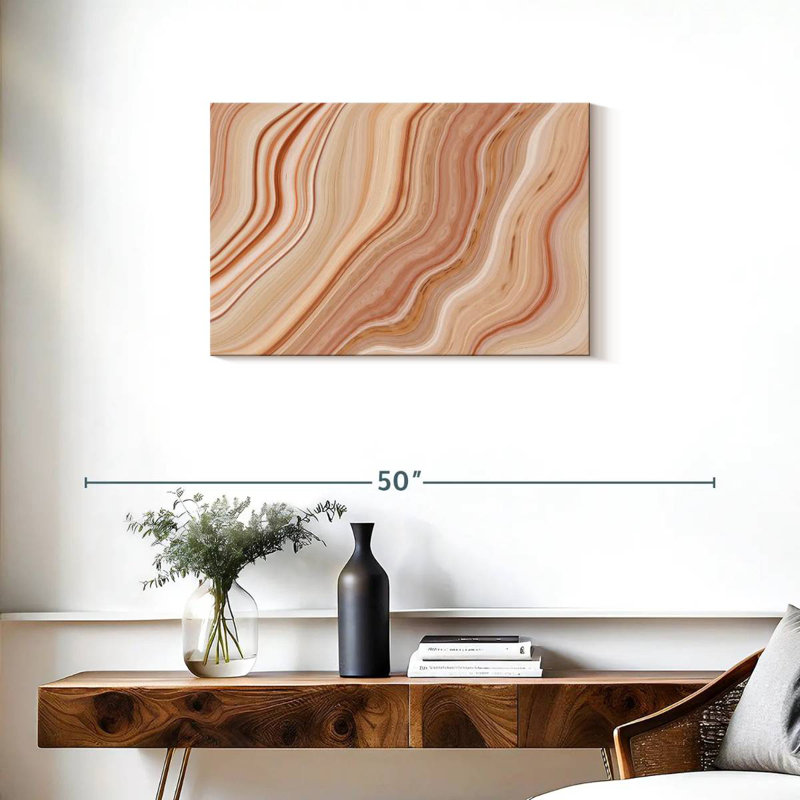 Avery - Marbre brun abstrait
