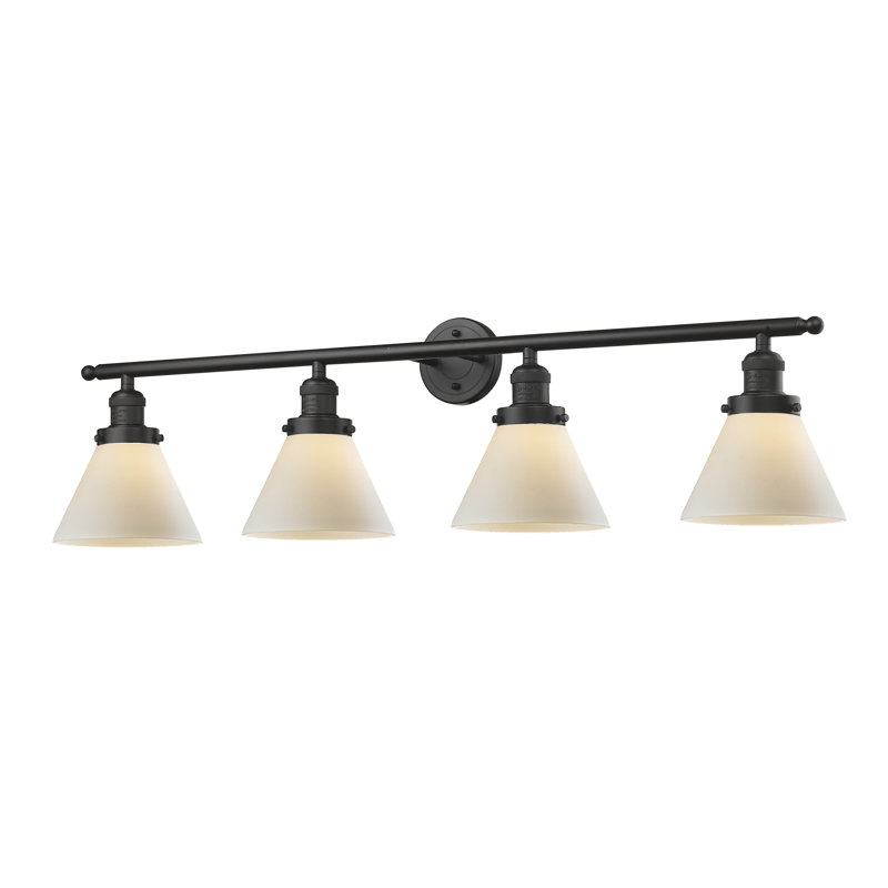 4 - Light Dimmable Vanity Light, Seedy, Oil Rubbed Bronze