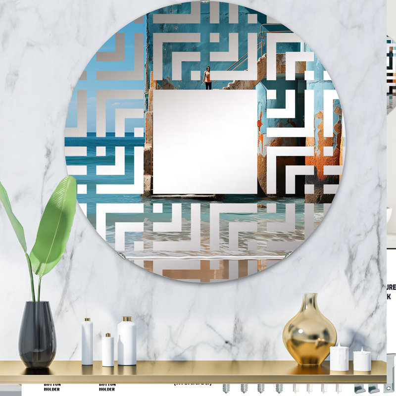 Miroir mural rond, 31,4 po x 31,4 po