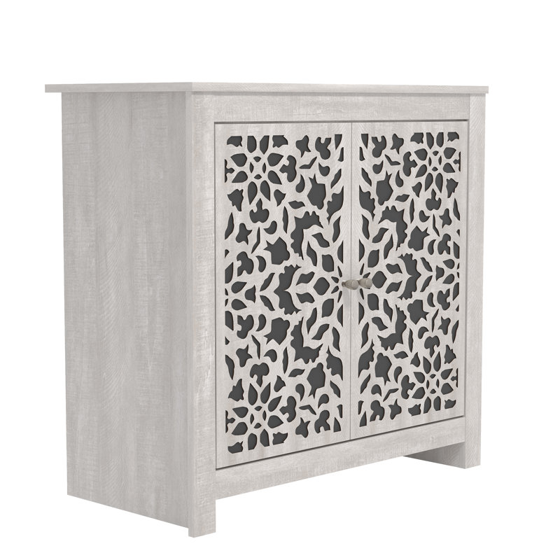 Buffet décoratif 2 portes 30,9 "Arrastia, Chêne gris cendré