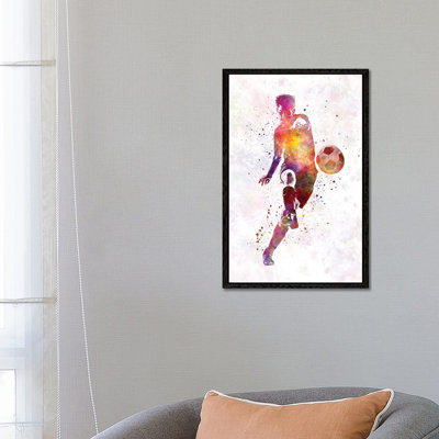 Man Soccer Football Player X by Paul Rommer - Painting on Canvas