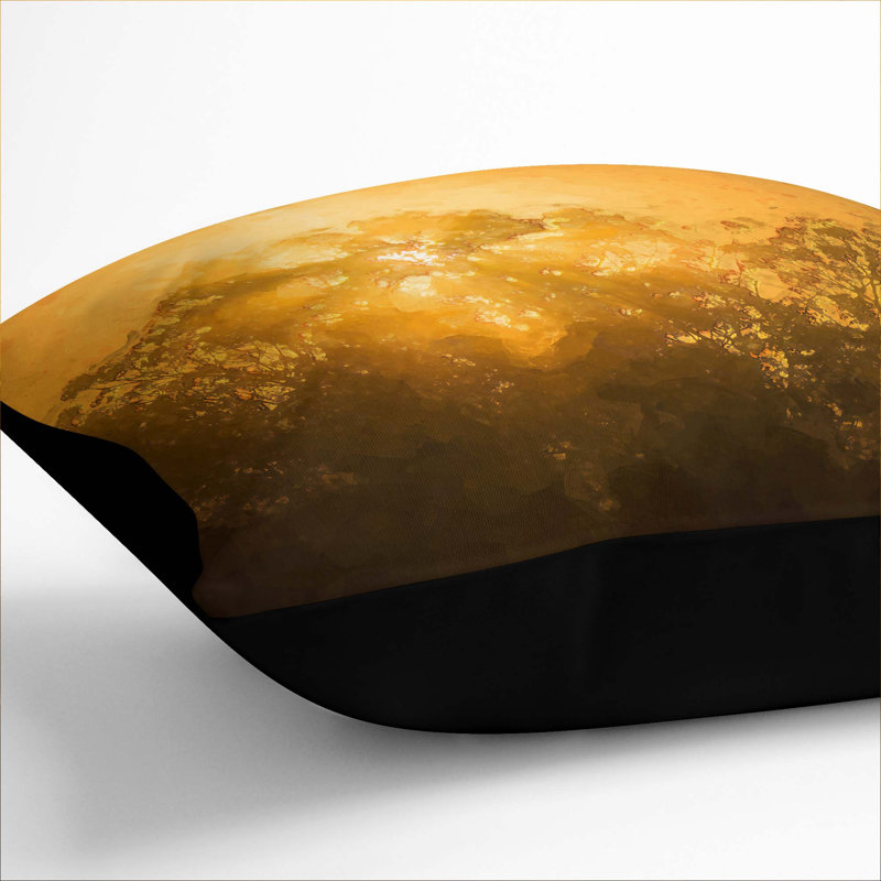 Square Throw Cushion, Black, 55cm H x 55cm W x 20cm D