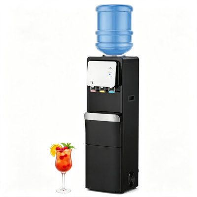 Machine à glaçons et distributeur d'eau 3 en 1 - 33 lb / jour, eau chaude et froide avec verrouillage pour enfant