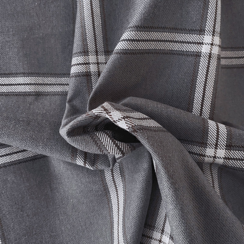 Carmel Slate Cotton Blend Fabric