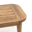 Table basse d'extérieur Nea, plateau rectangulaire en bois brun naturel de 38 pouces