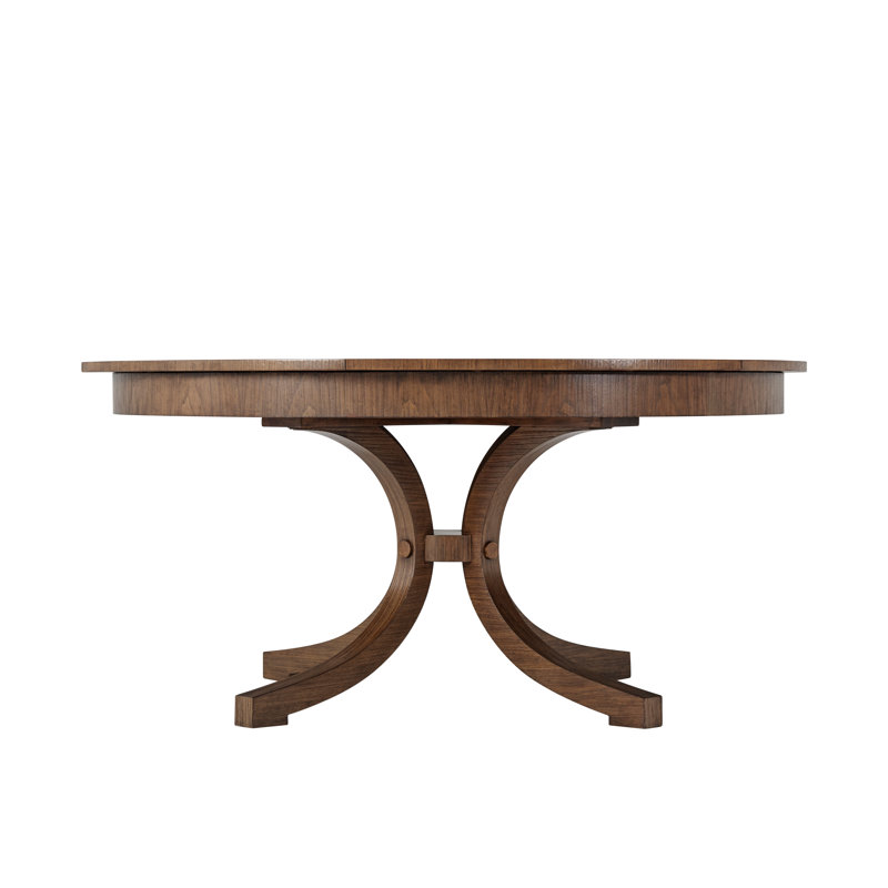 NoDa Extendable Mahogany Round Dining Table