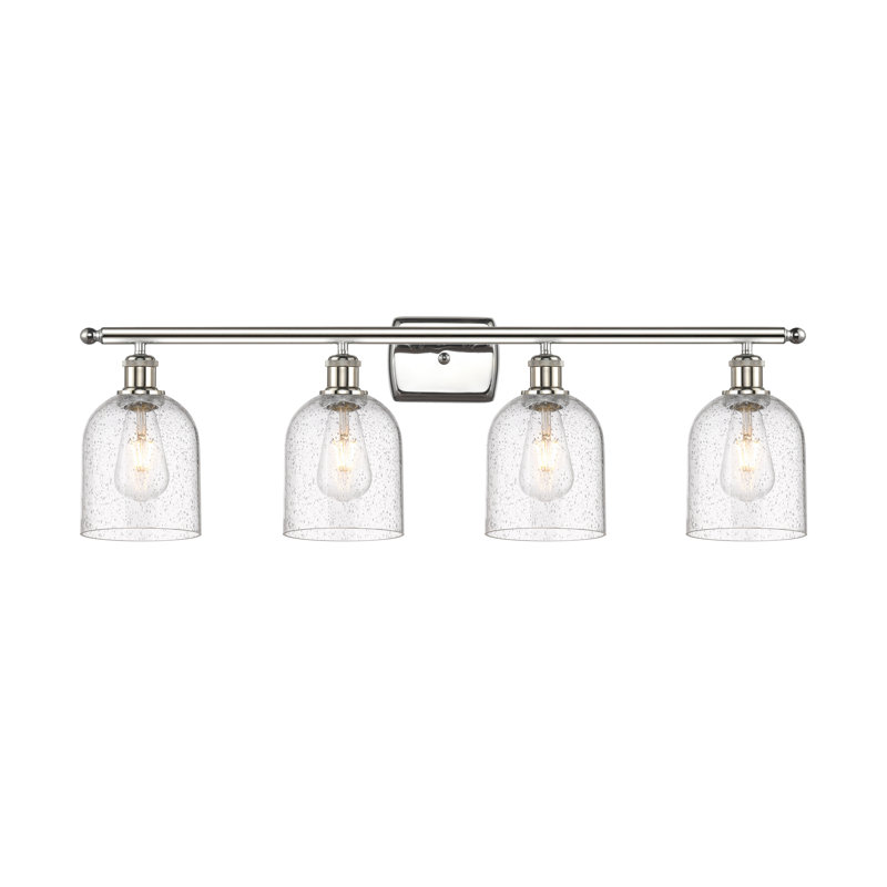 Anacaren 4 - Light Dimmable Vanity Light, Polished Nickel, Seedy