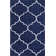 Arianie Morocco Trellis Navy Area Rug