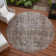 Machine Washable Indoor/Outdoor Christain ACN1228 Brown Rug