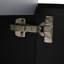 Meuble-lavabo mural 24 po. Armoire noire en contreplaqué avec porte à fermeture en douceur qui fonctionne sans effort. Lavabo en céramique pour un meuble-lavabo moderne. Fonctionne parfaitement