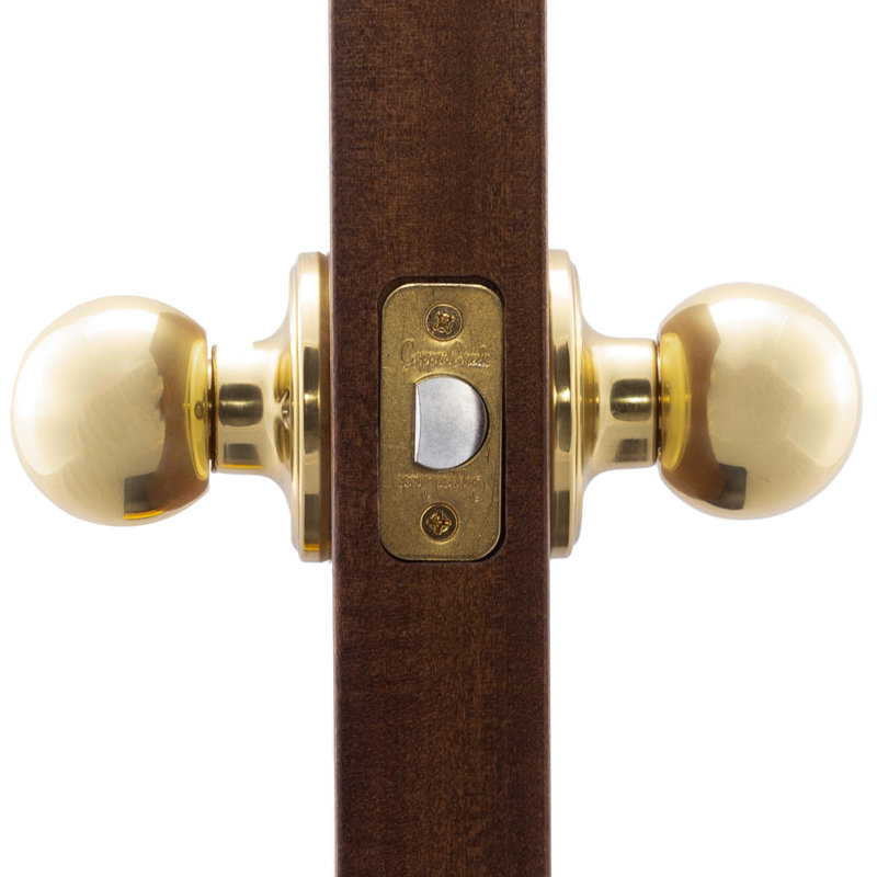 Ball 2.8'' Diameter Passage (Hall & Closet), Polished Brass