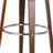 Mid-Century Modern Wooden Frame Swivel Bar Stool-1169324572