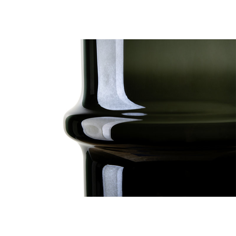 Handmade Glass Table Vase, Grey