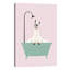 Llama Enjoying Bubble Bath by Big Nose Work - Print on Canvas-489302877-478266462