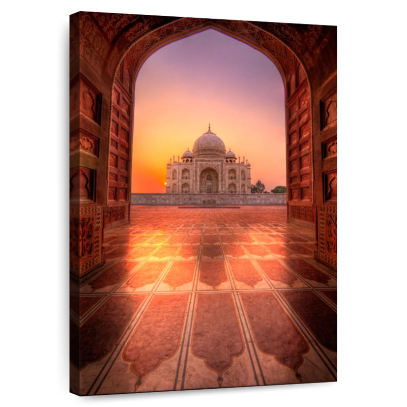 Aime Taj Mahal au lever du soleil, H 39 po x l 26 po