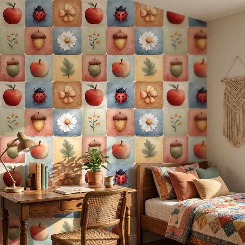 Murale moderne et lumineuse Whimsical Nature