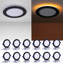 Paquet de 12 luminaires de plafond minces minimalistes modernes avec 5CCT sélectionnables et mode veilleuse ambre-129770330-129770331