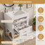 Meuble-lavabo rétro avec lavabo en céramique et tablette ouverte, idéal pour les salles de bain sophistiquées et fonctionnelles.-2125923028