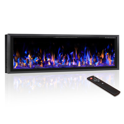 Recessed And Wall Mounted Electric Fireplace
