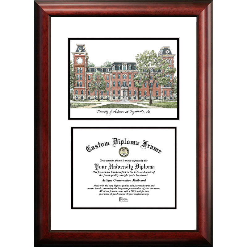 Cadre photo NCAA, Razorbacks de l'Arkansas, 17cm H x 21cm W x 2cm D