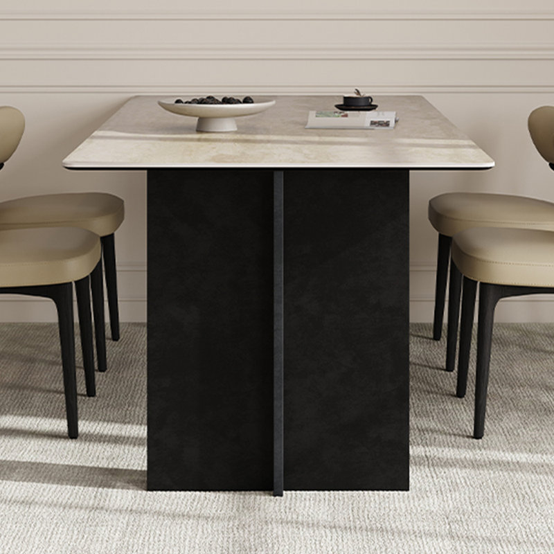 Table de salle à manger rectangulaire Vintage, H 29,5 po x L 78,7 po x l 31,4 po
