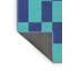 Tapis bleu/vert léger tissé à la machine-1782788543