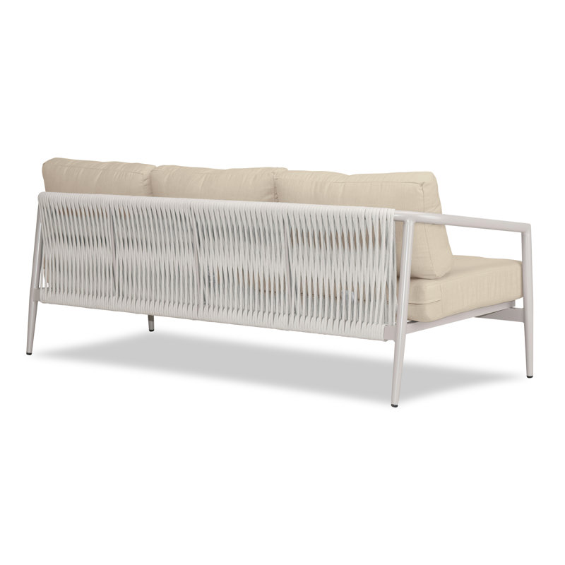 Outdoor 3 - Seat Patio Sofa, Canvas Natural Sunbrella® Canvas, Urban Stone